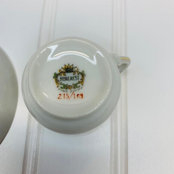 Norcrest Purple Floral Demitasse Cup 2" 215/161 - Picture 7 of 7